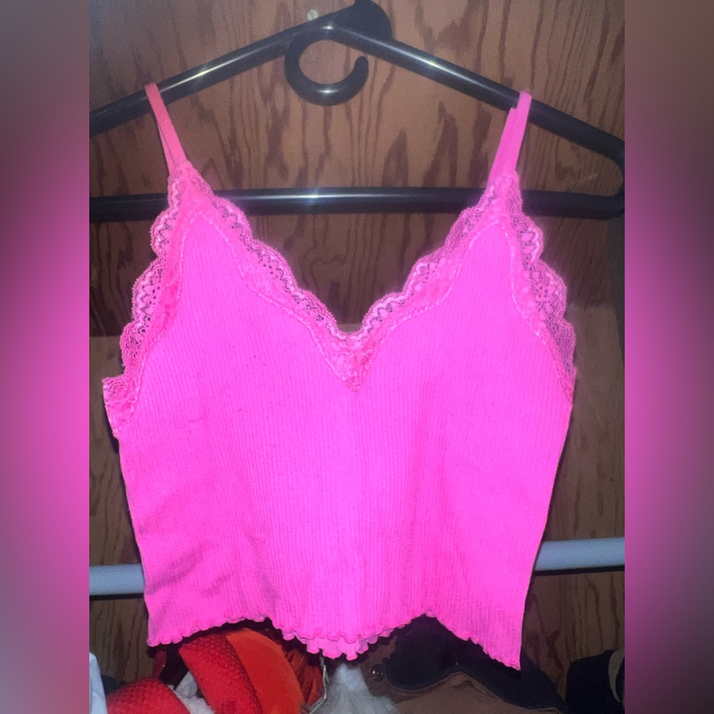 Pink crop top